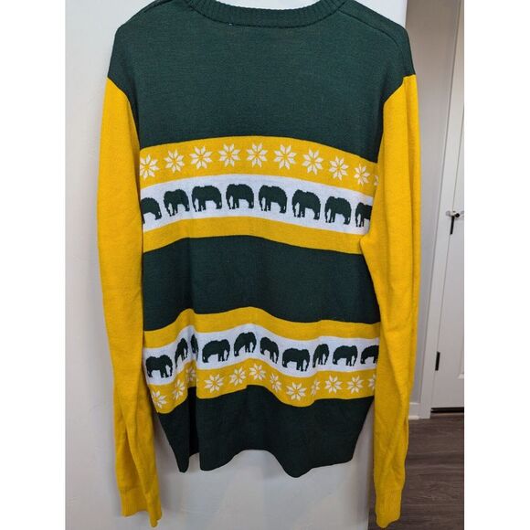 Oakland Athletics Genuine Merchandise Ugly Christmas Sweater Elephants Novelty L - Picture 4 of 5
